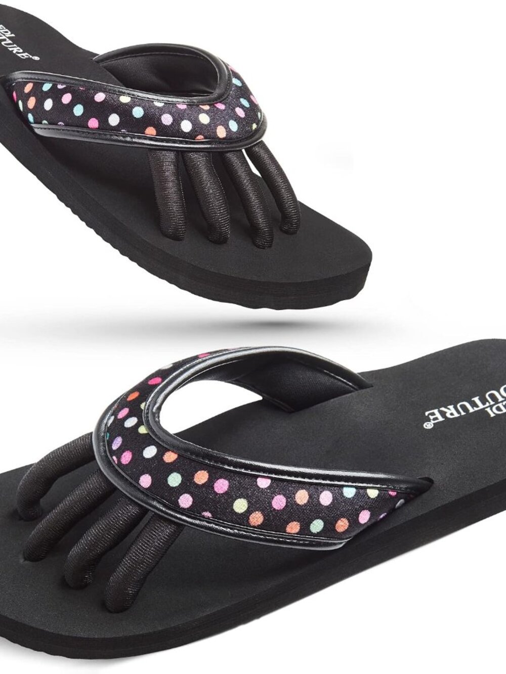 Pedicure Sandals for Women with Built-In Toe Separators